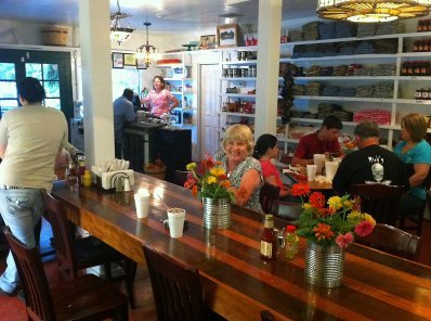  Sally Gaskin inside the Red Bay Cafe