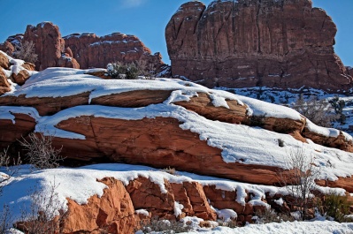 Snow Covered Rocks